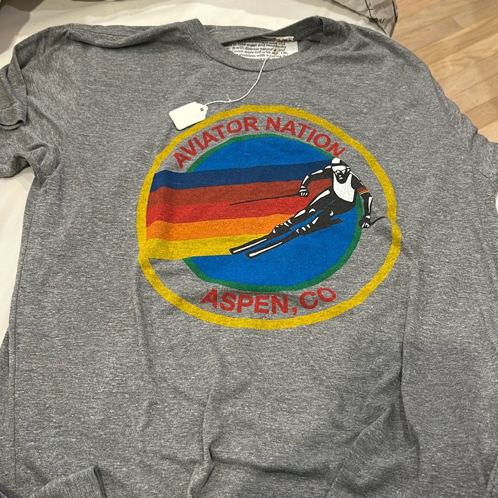Aviator Nation Aspen Tee Brand New Large